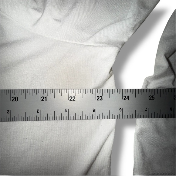 ATHLETA Essential V-Neck Long-Sleeve Top - White 1X - Picture 11 of 15